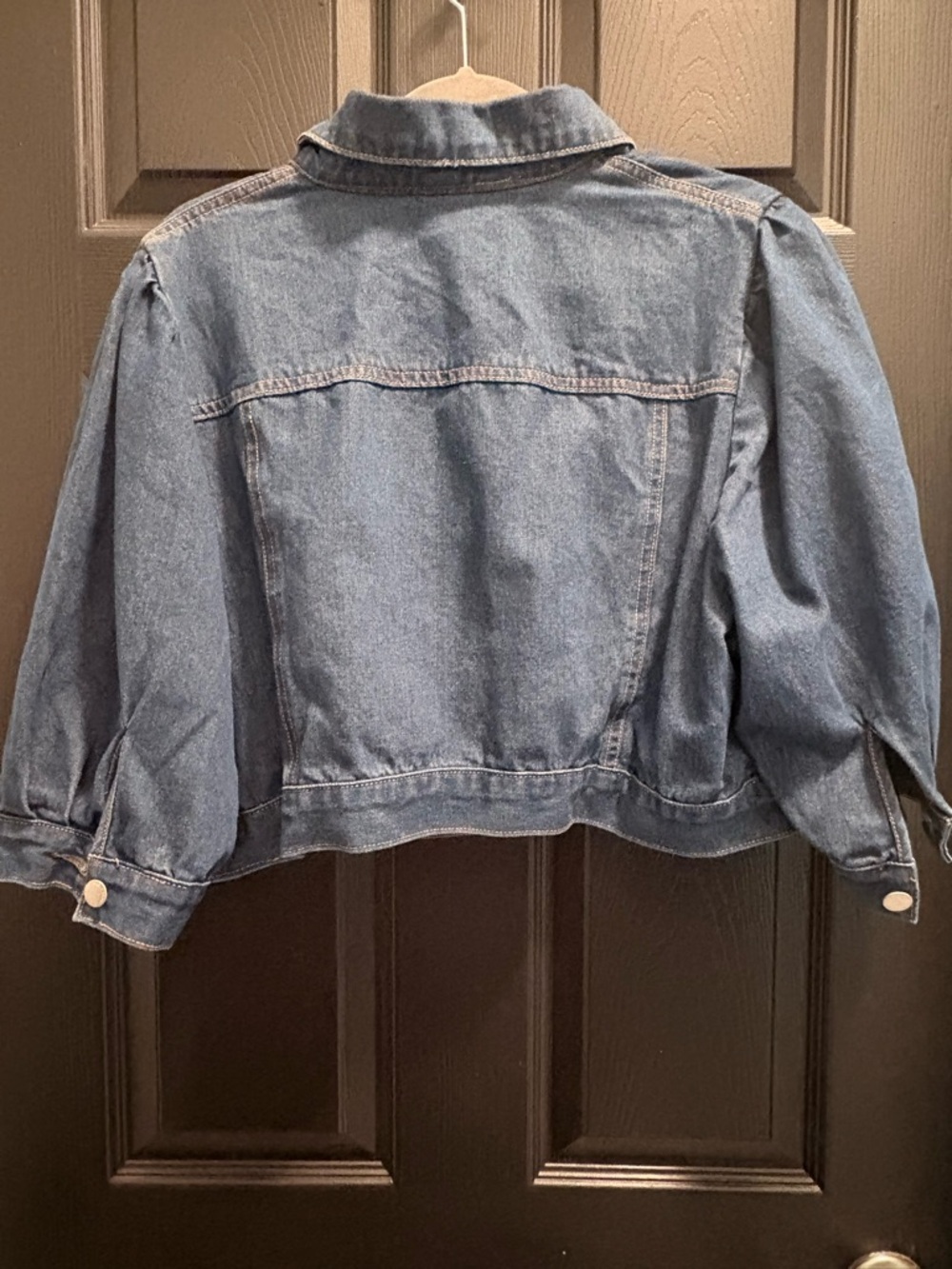 Classic Blue Denim Jacket-Half top - Picture 2 of 4